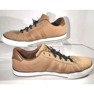 Adidas NEO Daily Skateboarding Sneakers Brown Men's Size 9 Casual Lifestyle